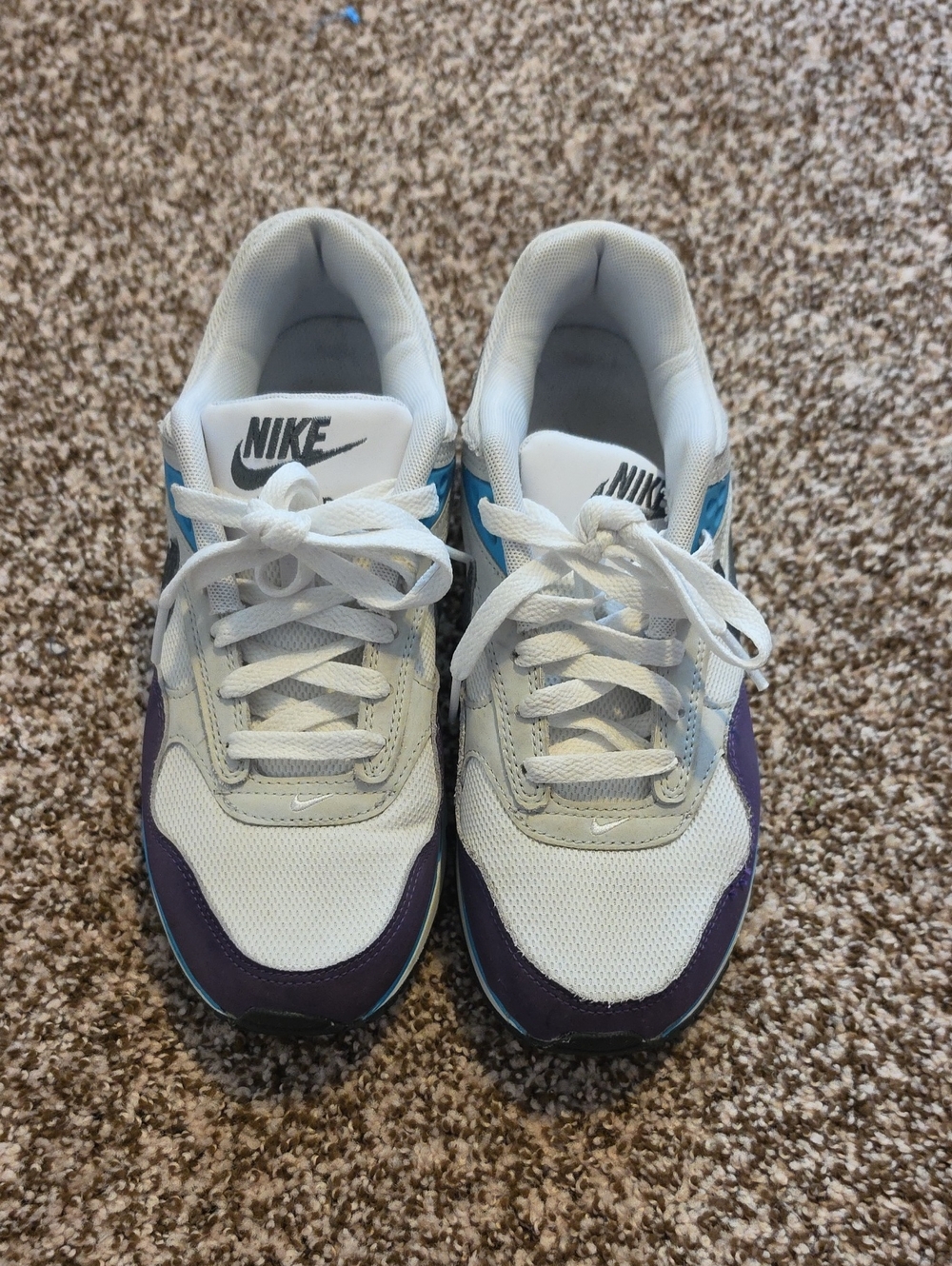 Nike Air Max Women’s White Purple Blue Mesh